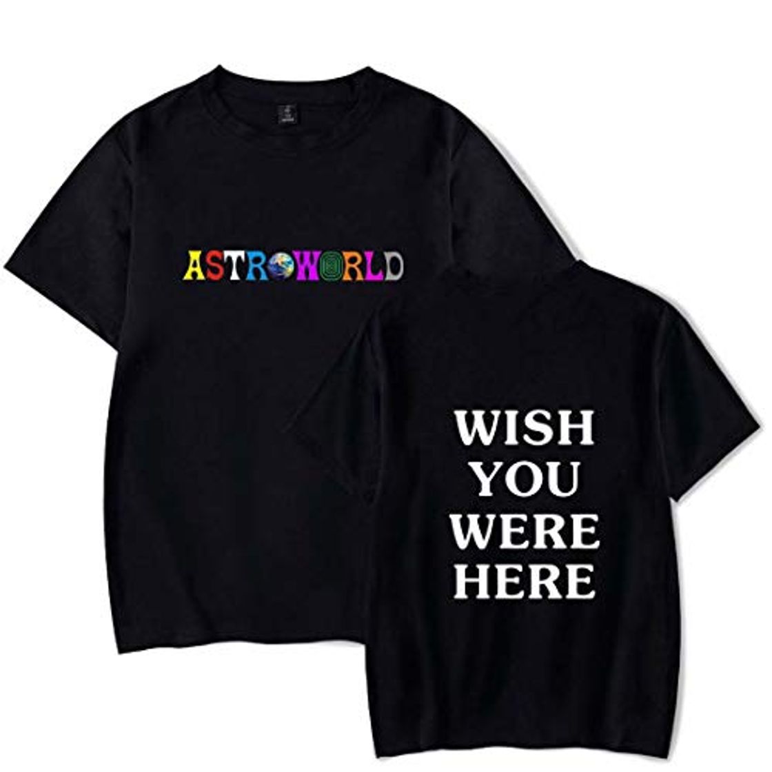 Product Flyself Camiseta Unisex de Manga Corta para Hombres y Mujeres de Astroworld