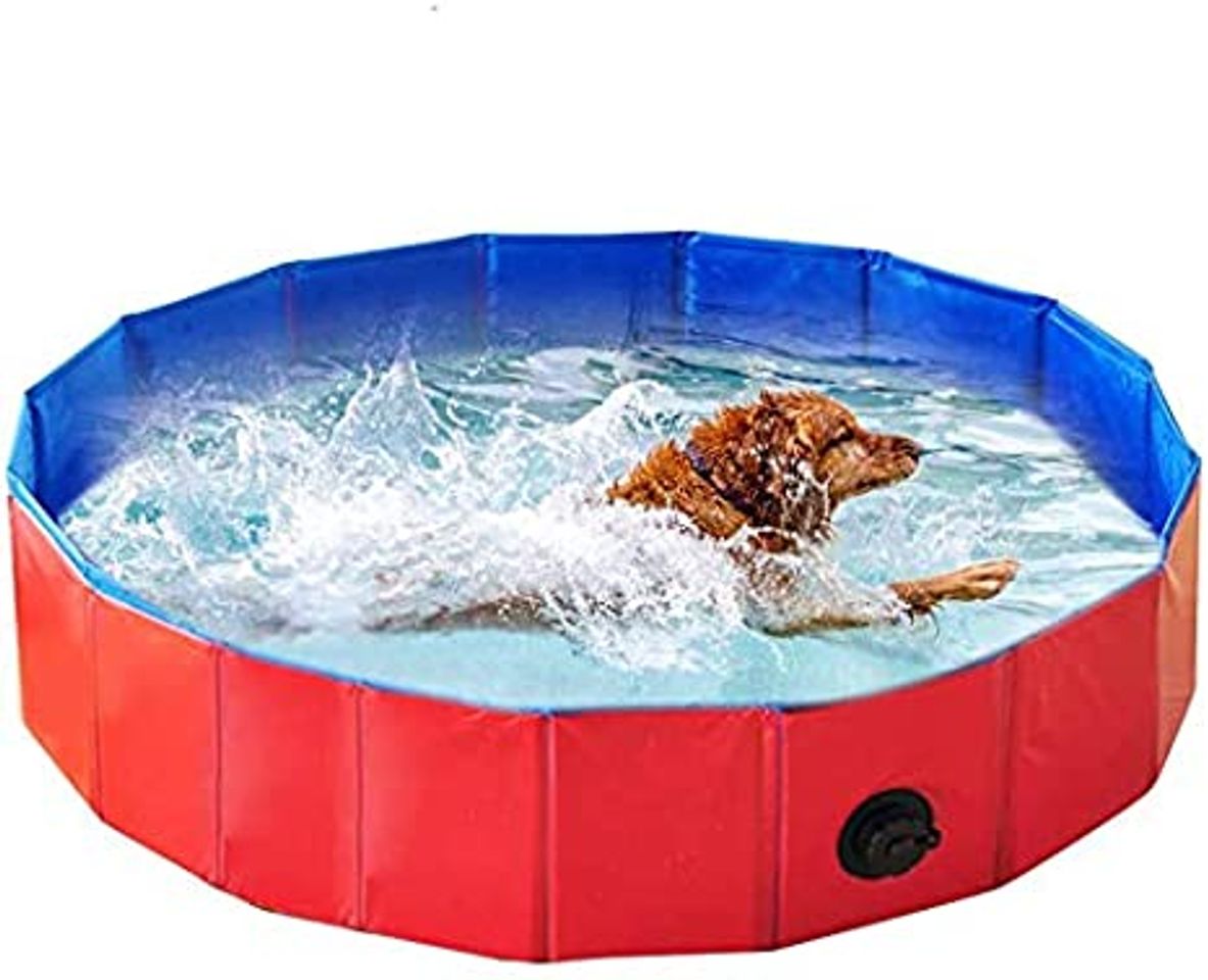 Piscina plegable para perro y gato, bañera
