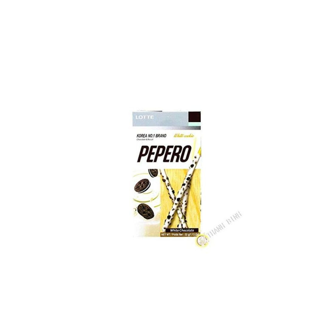 Product Cookie Pepero de chocolate blanco LOTTE 32g Corea