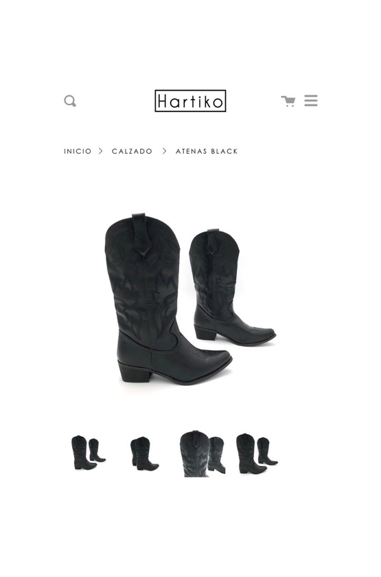 Producto BOTAS COWBOY NEGRAS