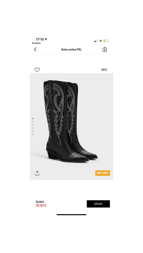 Product BOTAS COWBOY PIEL 