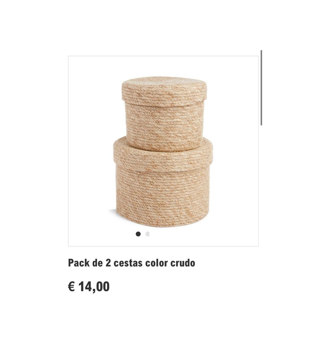 Social Pack de 2 cestas color crudo