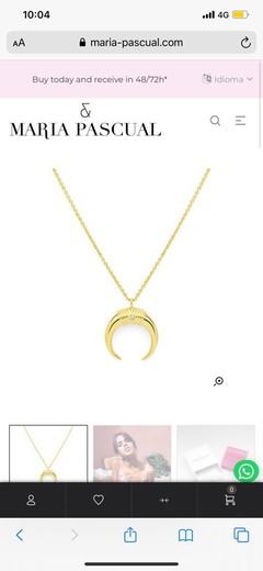 GOLD HORN NECKLACE