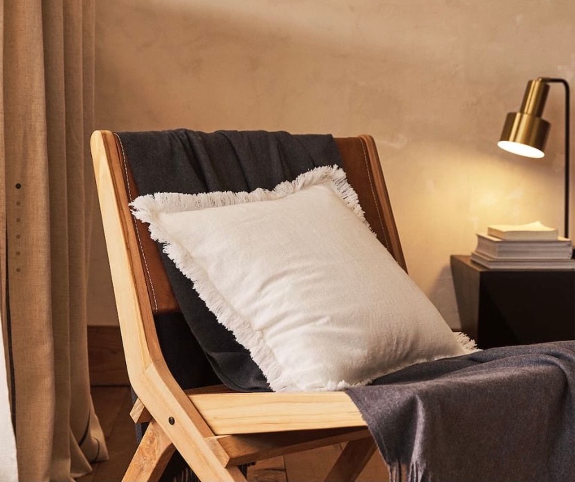 Social Funda cojín flecos 