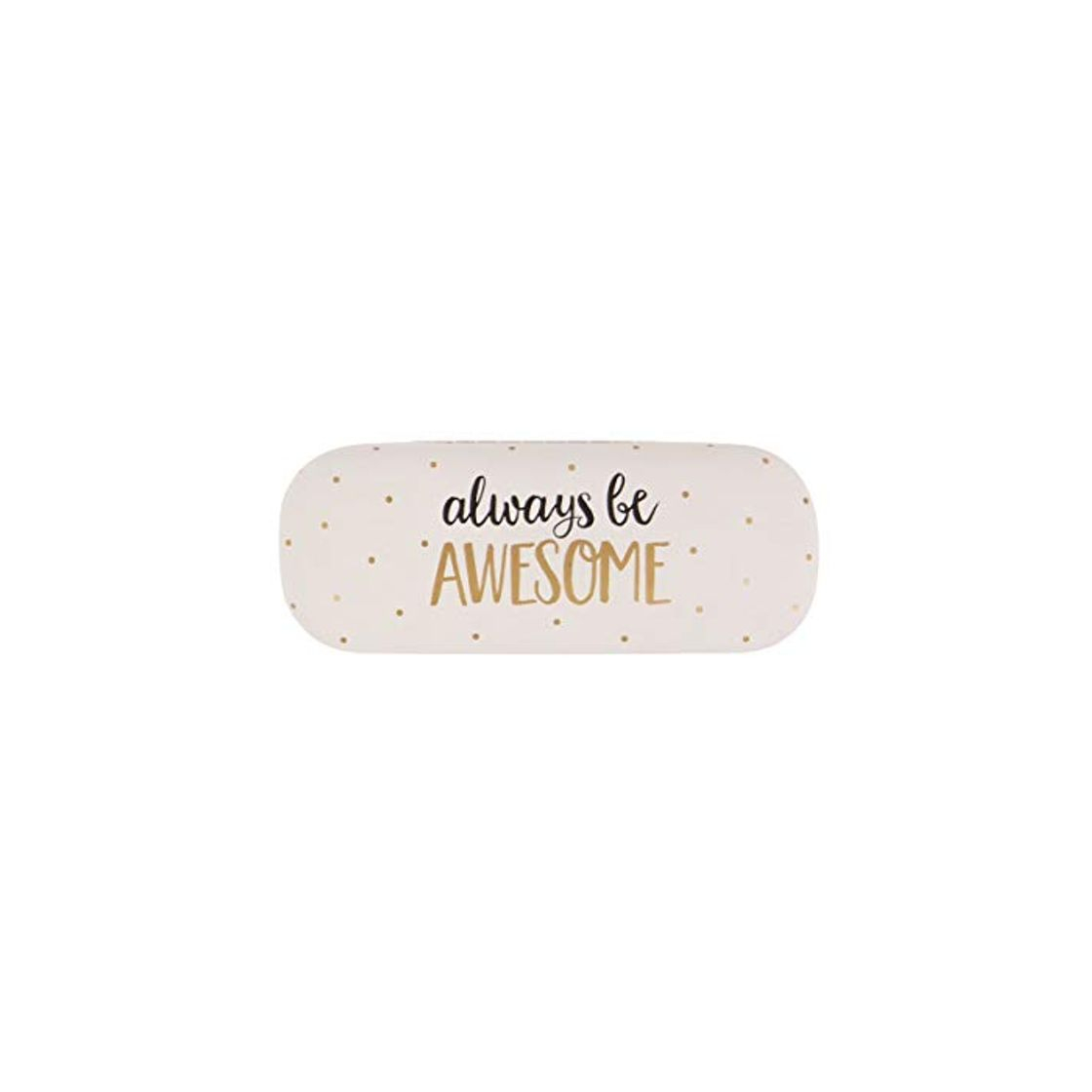 Producto Metallic Monochrome Always Be Awesome Glasses Case Hard Shell Storage Gift