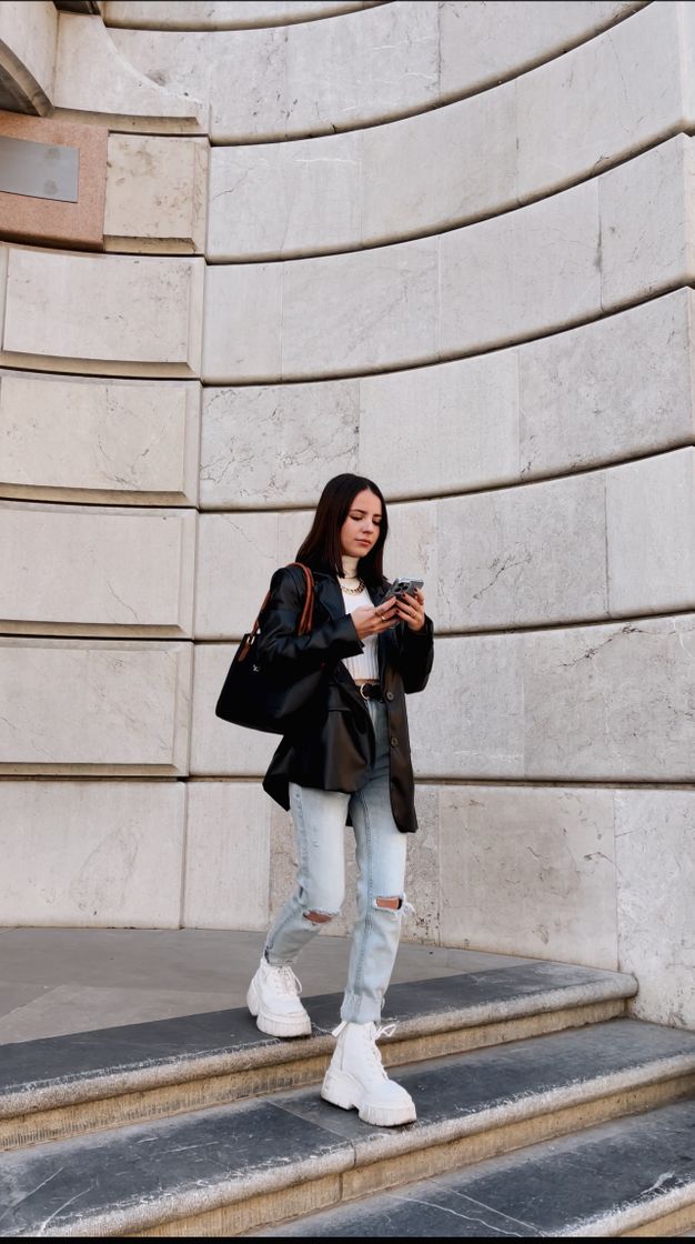 Social Blazer efecto piel 