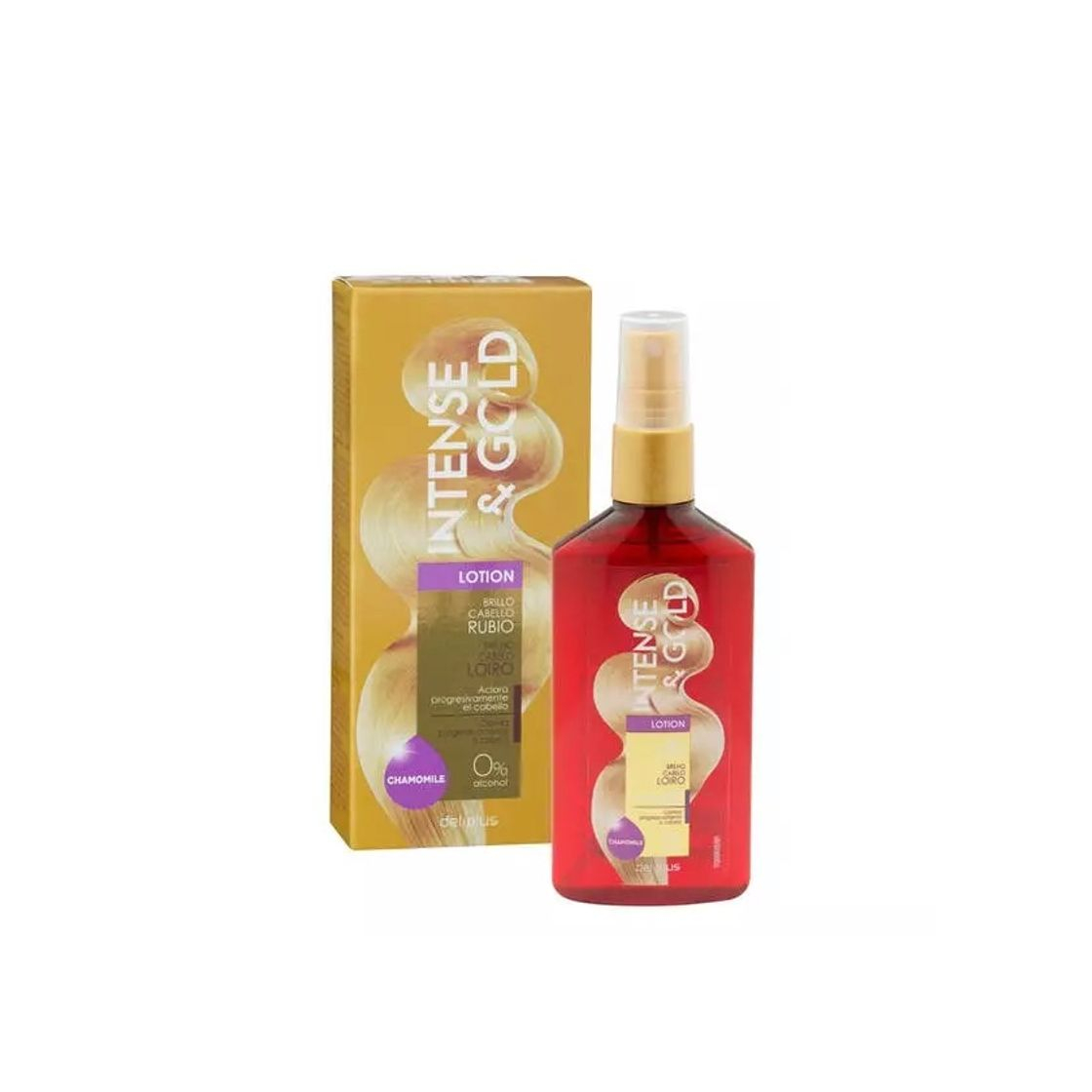 Product Loción Intense & Gold Deliplus cabello rubio con camomila y 0