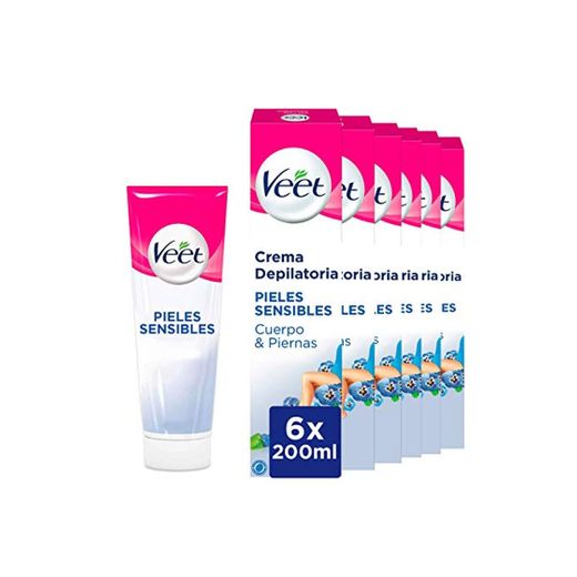 Veet - Crema depilatoria para piel sensible