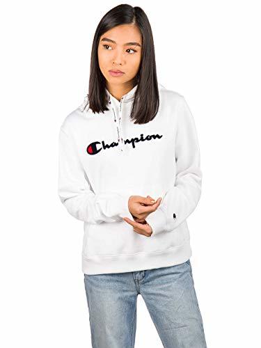 Moda Champion Sudadera con Capucha para Mujer Hooded 111965 WW001 Blanco