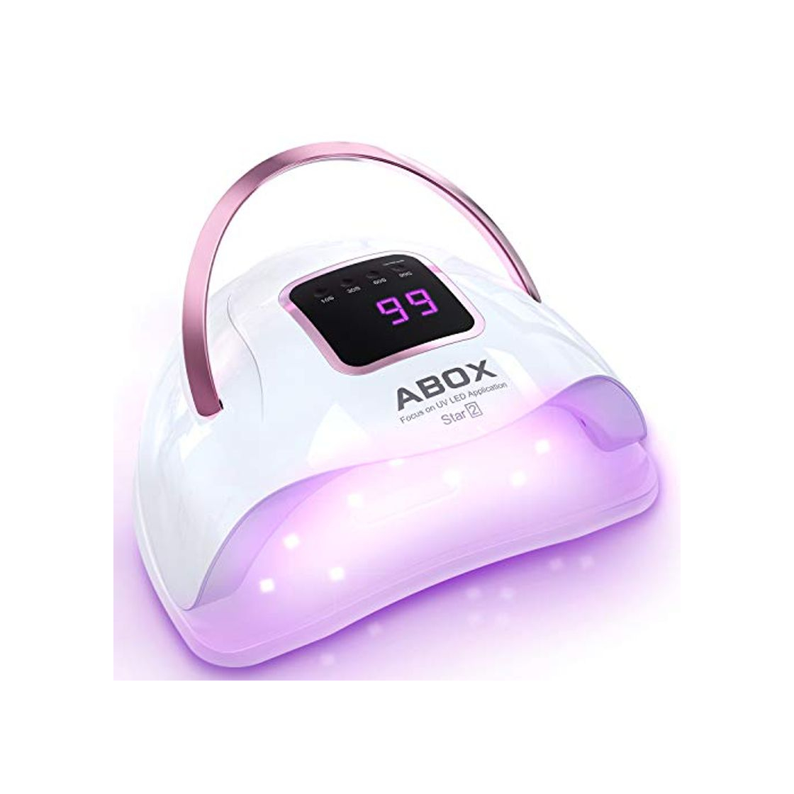 Producto ABOX Lampara LED Uñas UV 72W con 4 Temporizadores