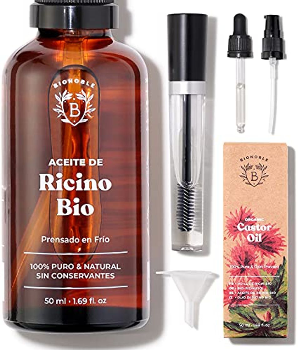 Social BIONOBLE ACEITE DE RICINO PURO 100% Orgánico y Prensado en Frío