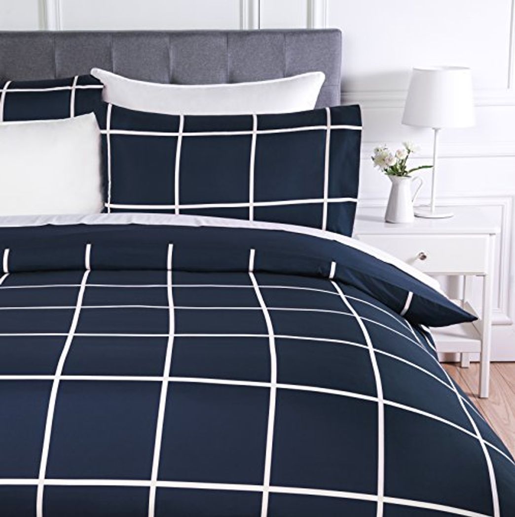 Social AmazonBasics - Juego de funda nórdica de microfibra ligera de microfibra, 260