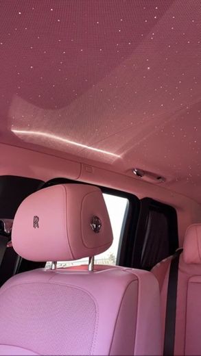 Rolls-Royce with pink interior