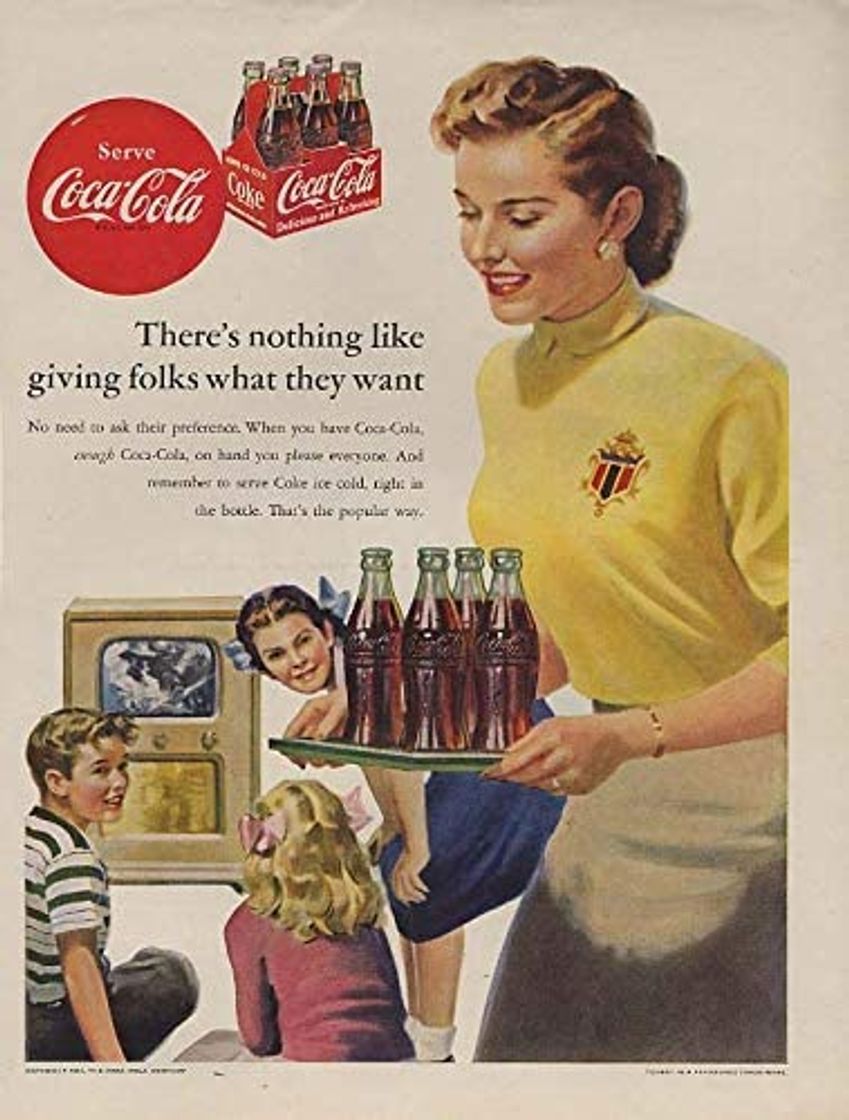 Moda Nothing like giving folks what they want Coca-Cola ad ... - Amazon.com