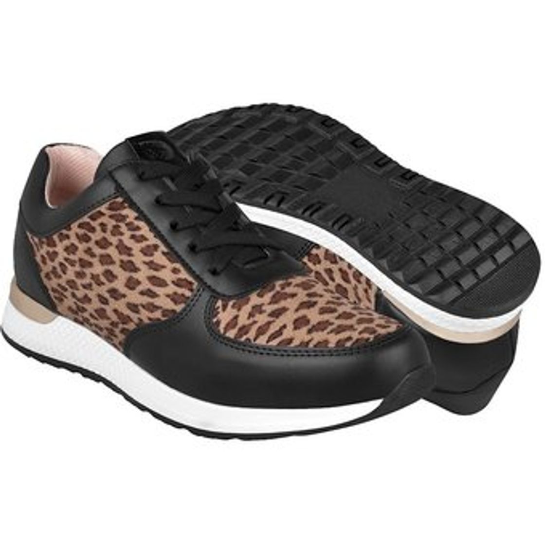 Moda URBAN UP Tenis Casuales Negro animal print