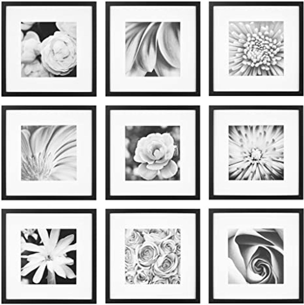 Moda Gallery Perfect Gallery Wall Kit Square Photos with ... - Amazon.com