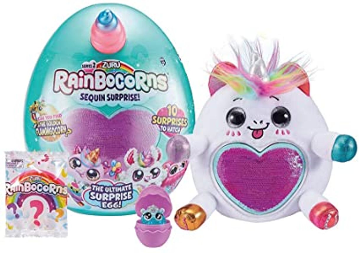 Moda Rainbocorns Sequin Surprise - Series 2 - Unicornio de Peluche ...