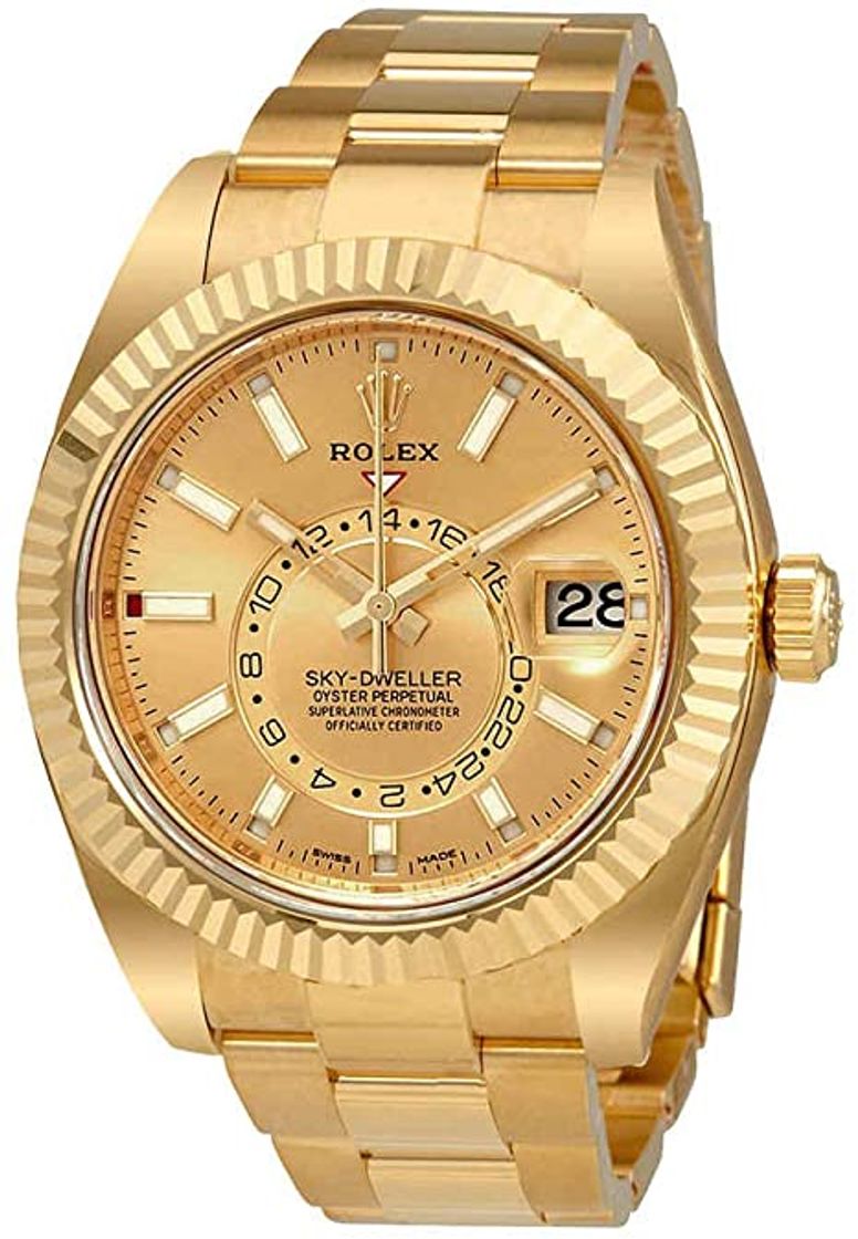 Fashion Rolex Sky-Dweller Champagne Dial Automatic Men's ... - Amazon.com