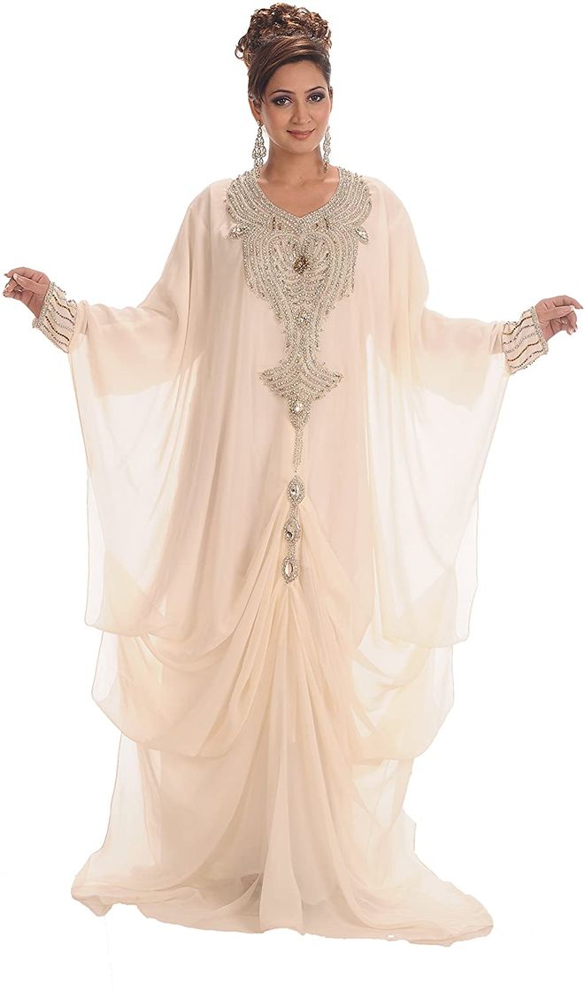 Moda Maxim Creation Women's Fancy Abaya Wedding Gown: Amazon.co ...