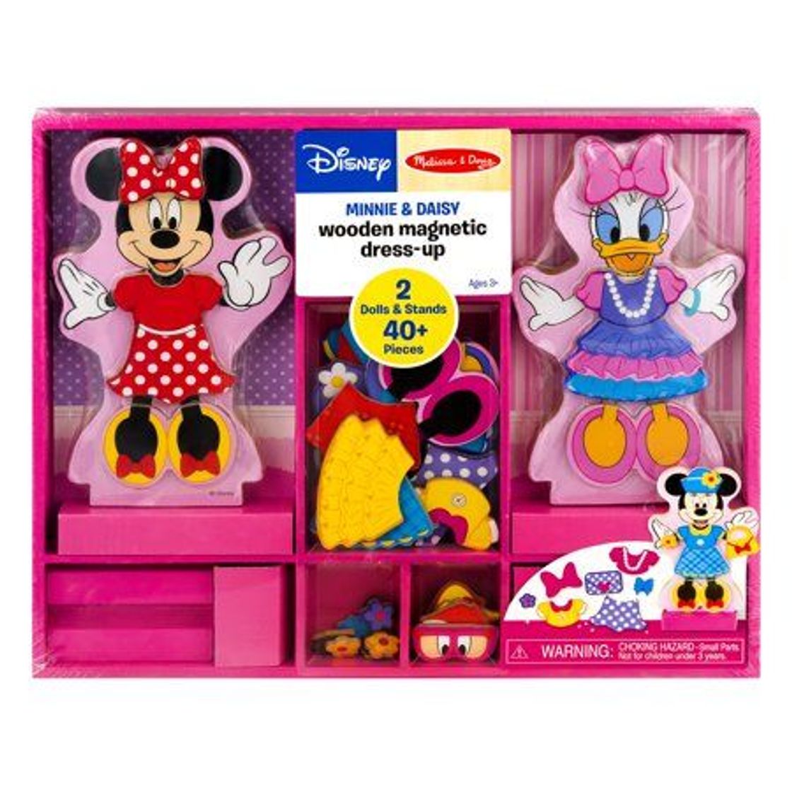 Moda Melissa & Doug Minnie & Daisy Wooden Magnetic Dress-Up