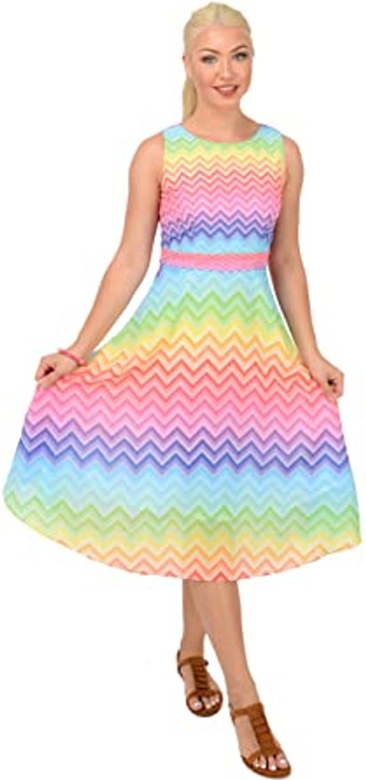 Moda CowCow rainbow dress