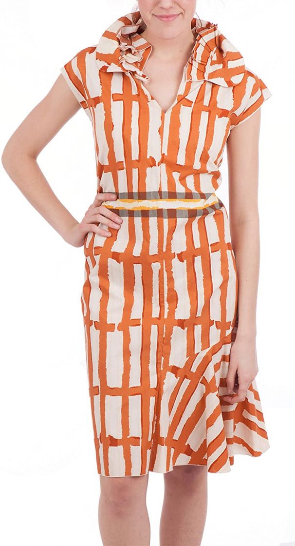 Social Marni Ruffled Sheath Dress Natural