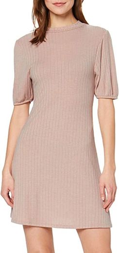 MISS SELFRIDGE Rib Puff Sleeve Dress Vestido para Mujer ...