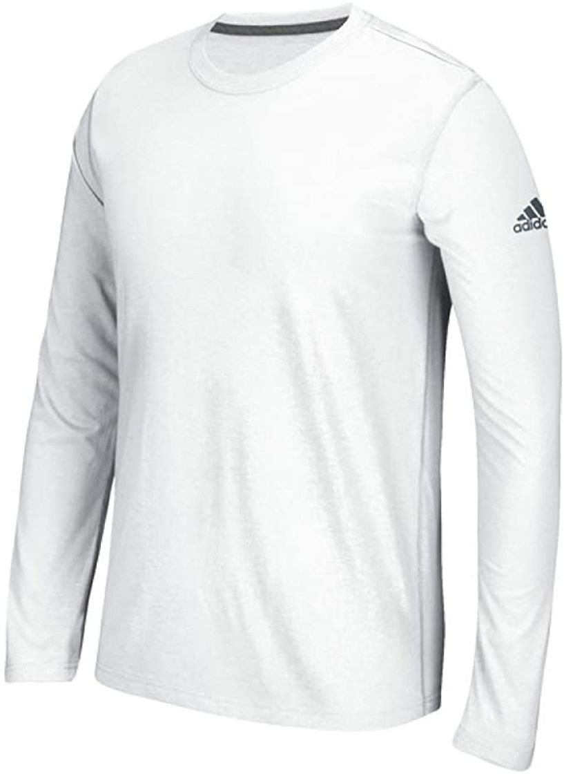 Moda adidas Men's Long Sleeve Ultimate T-Shirt (White, Small): Amazon ...