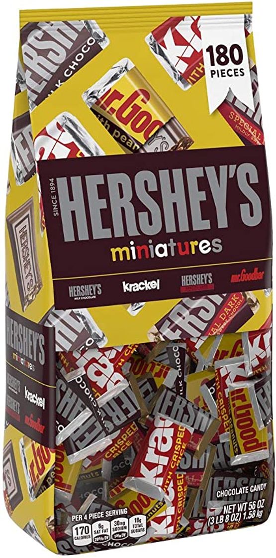 Fashion HERSHEY'S Miniatures Surtido, bolsa de 56 onzas (versión original ...