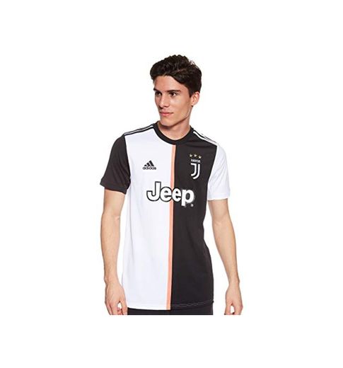 adidas Juventus Home JSY Camiseta de Manga Corta, Hombre, Negro