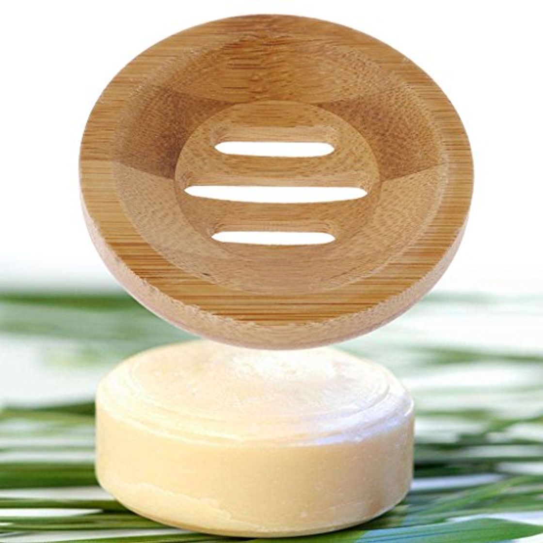 Elemento de la categoría hogar Yanhonin - Jabonera de madera de bambú natural hecho a mano