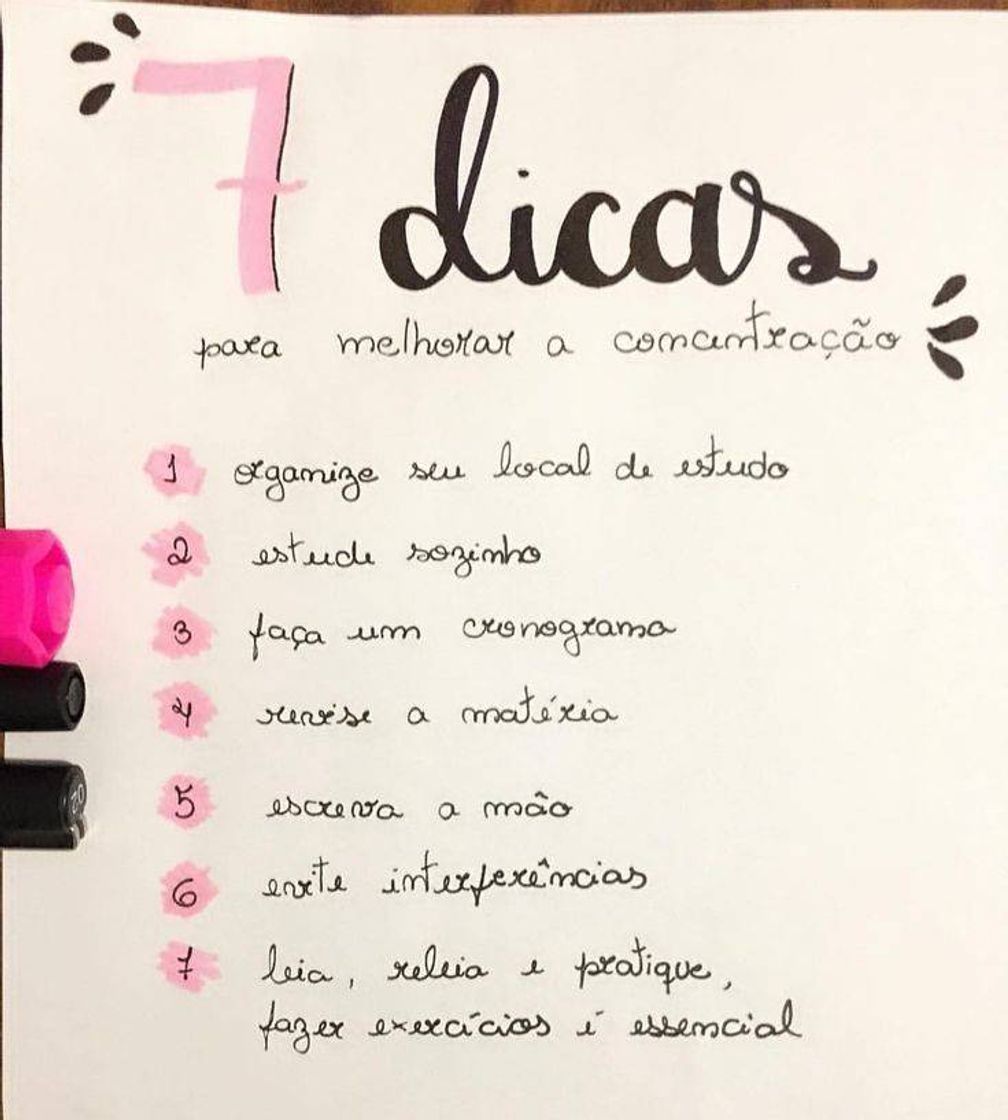 Fashion dicas para concentração 💡