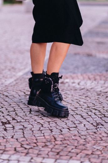 Military boots PRADA 