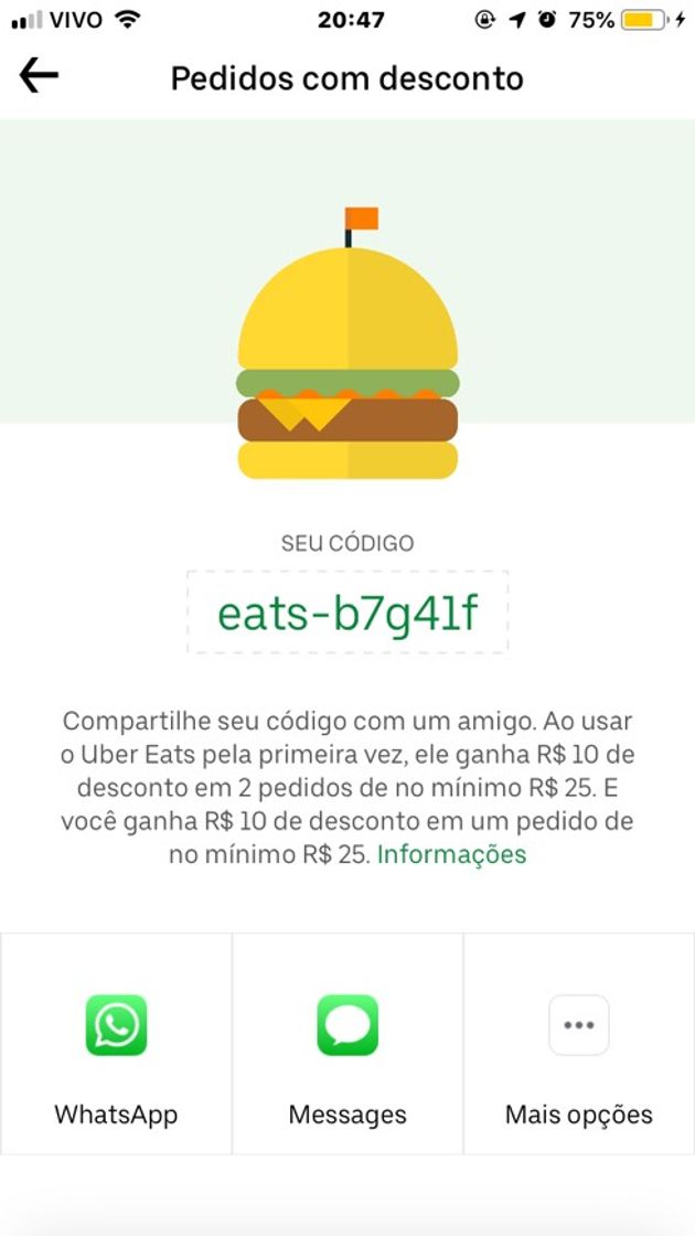 App Uber Eats: Food Delivery