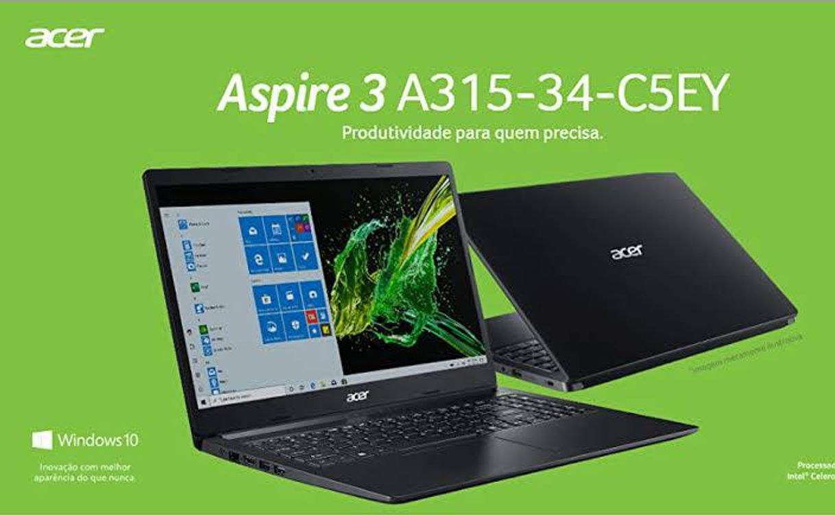 Fashion Notebook Acer 15.6" A315-34-C5EY Celeron N4000 4GB 500GB, NX