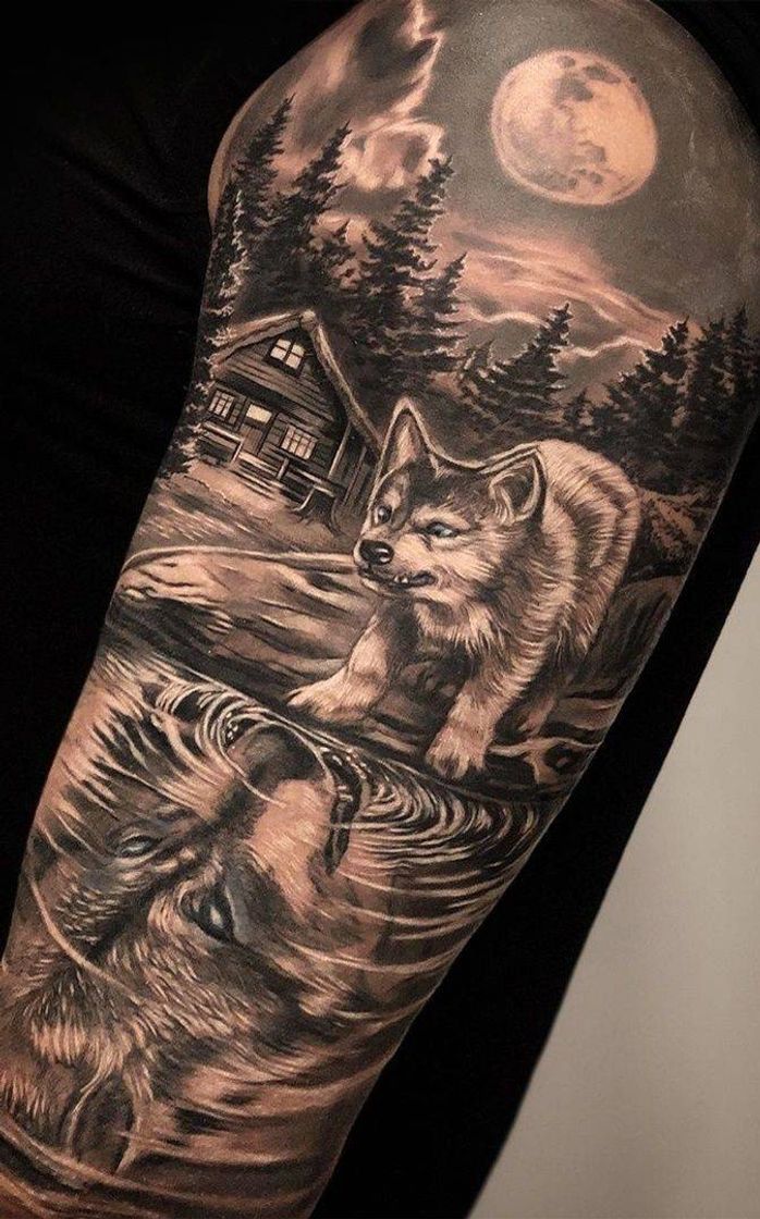 Moda Tattoo com realismo 🐺