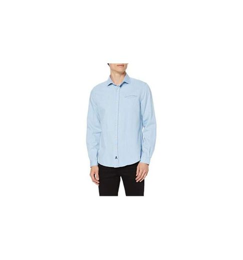 Scalpers K Shirt Camisa Casual, Azul