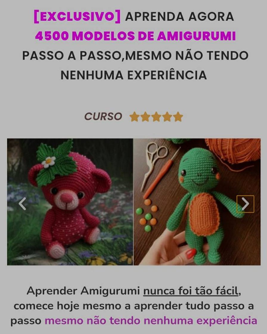 Moda Curso de Amigurumi. 