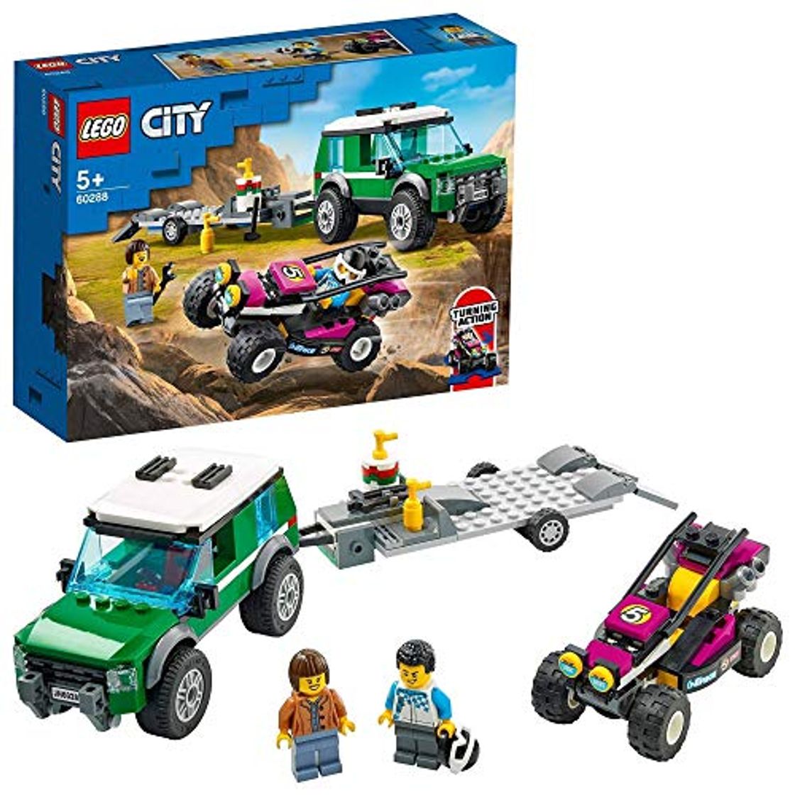 Producto LEGO 60288 City Furgoneta de Transporte del Buggy de Carreras Todoterreno con Remolque