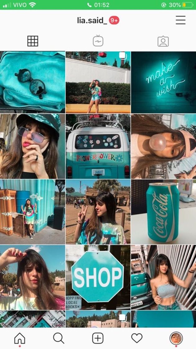 Fashion Feed Instagram azul