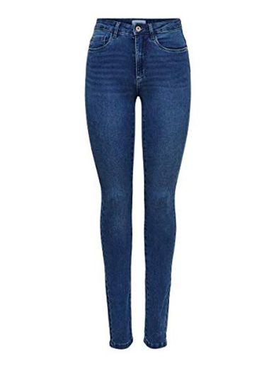 ONLY Onlroyal High W.skinny Jeans Pim504 Noos, azul Mujer, Azul