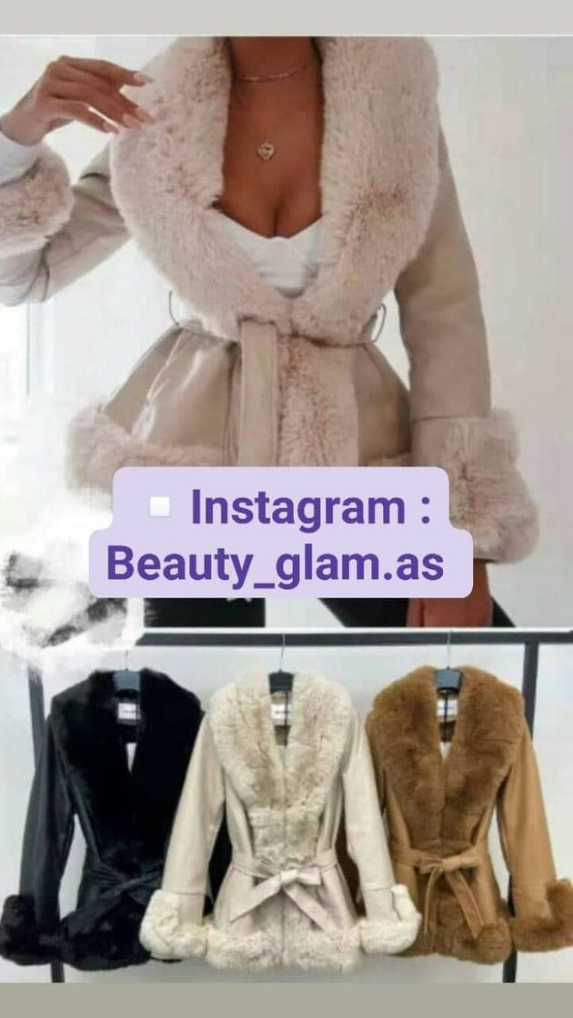 Social Chaqueta polipiel con cuello y bordes de pelo