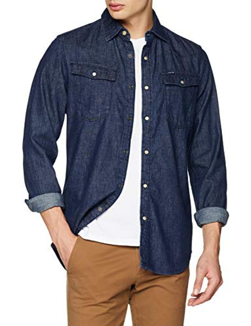 G-Star Raw 3301 Slim Shirt Camisa vaquera, Azul