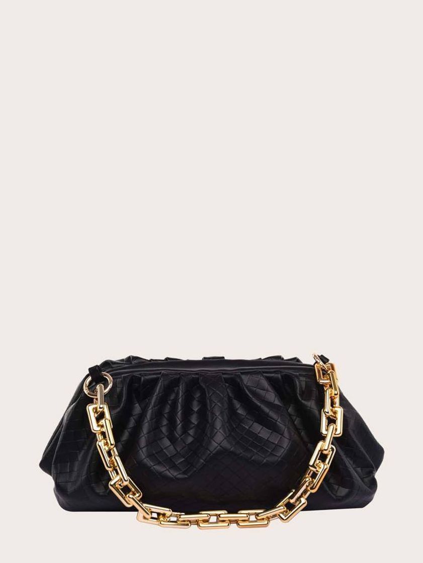 Moda Braided Embossed Ruched Bag