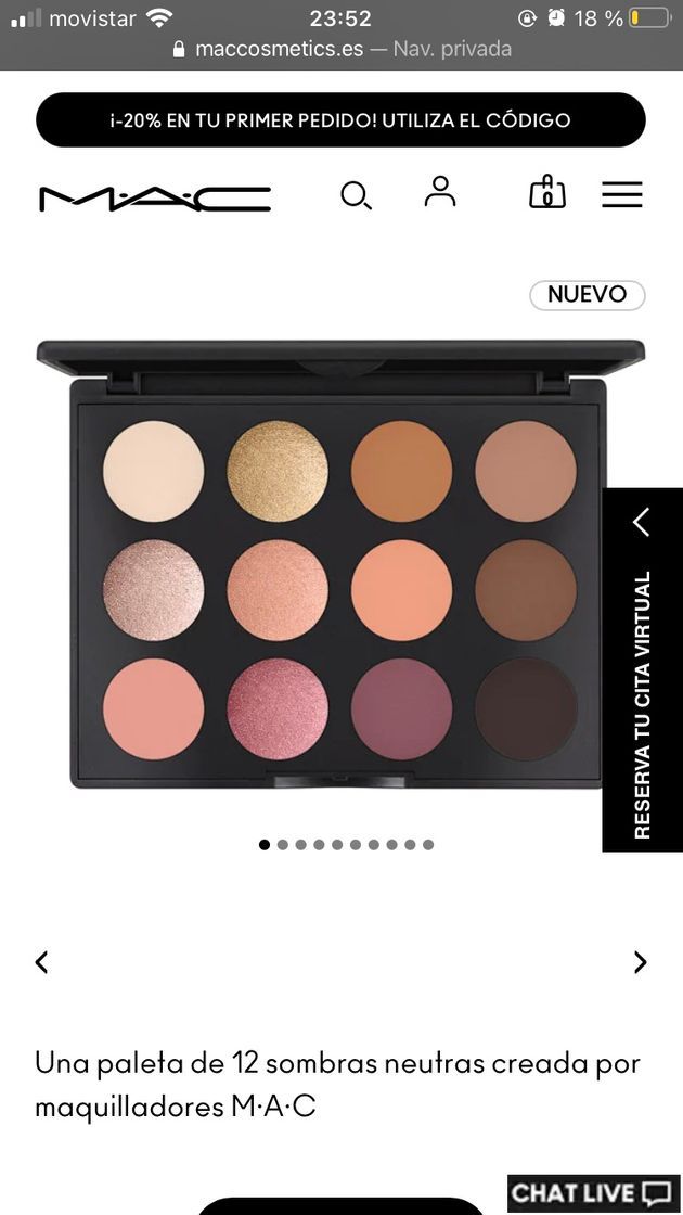 Belleza Paleta de sombras