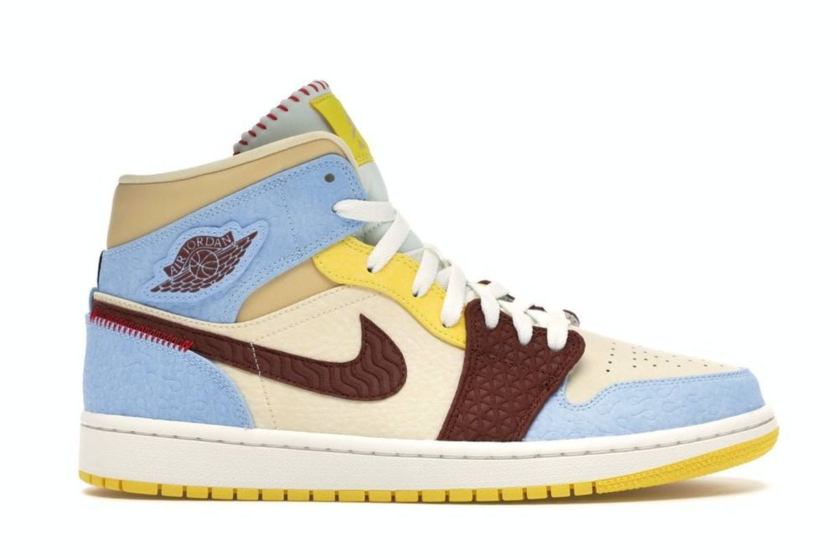 Social Jordan 1 Mid SE Fearless Maison Chateau Rouge