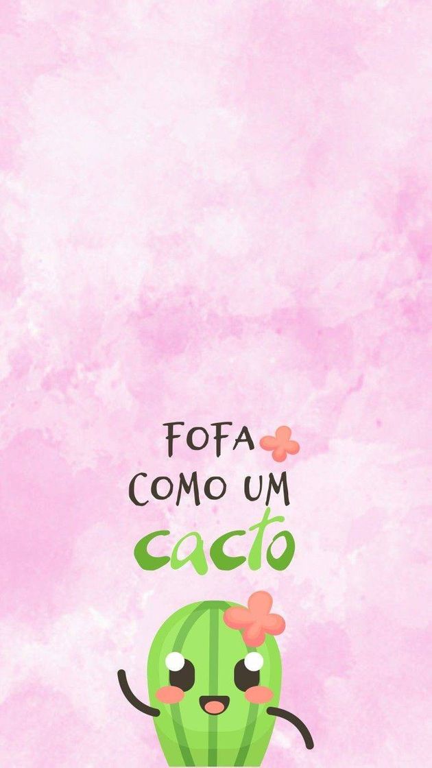 Moda Wallpaper cacto fofinho 😚