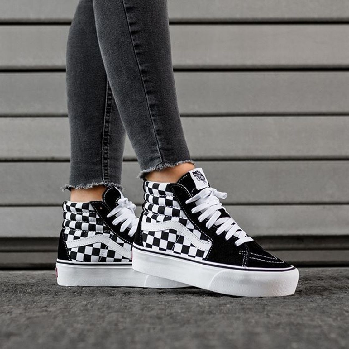 Social Vans Sk8 Hi Platform Calzado Checkerboard