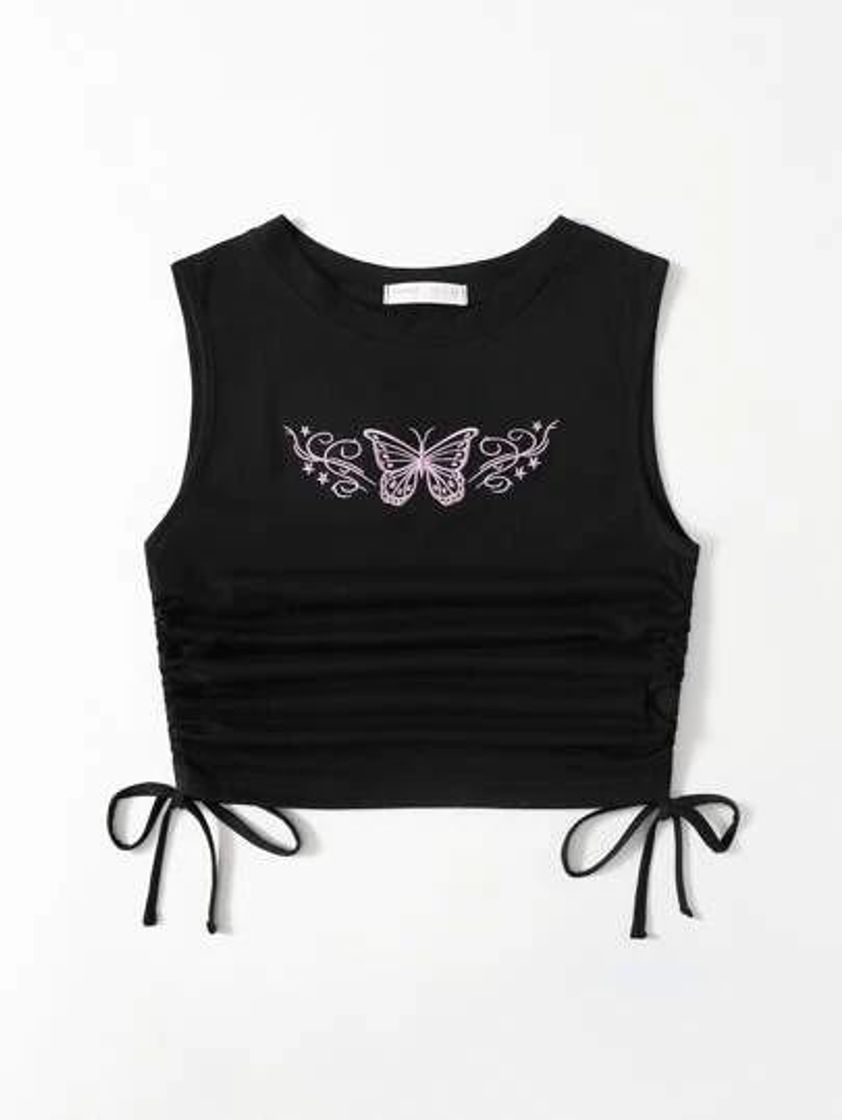 Moda Shein cropped dragão