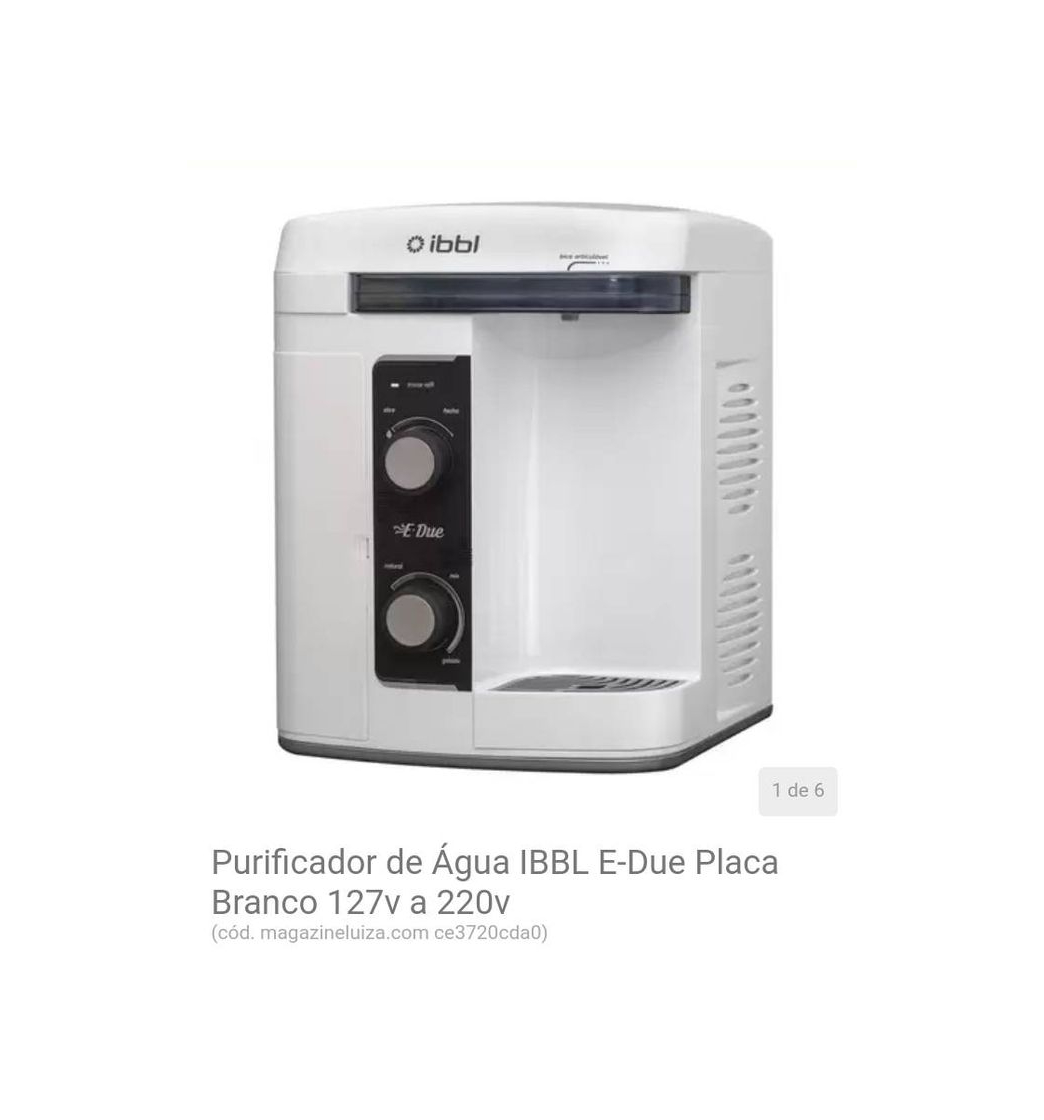 Productos Purificador de Água IBBL E